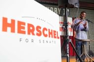 Georgia GOP Senate Candidate Herschel Walker Holds Rally Day Before Primary Election